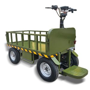 【ML-800W-55A】small four-wheel disc brake electric platform cargo transfer trolley truck with a load capacity of 1000kg